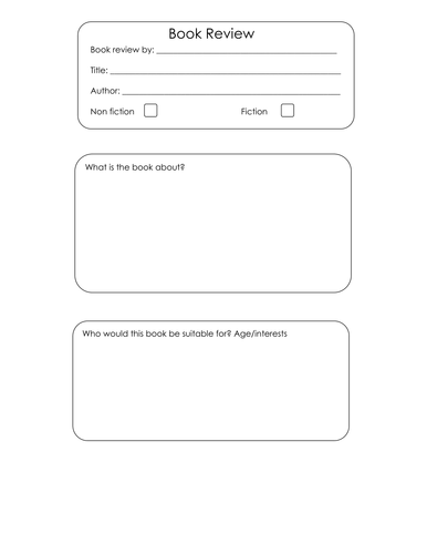 Book review template