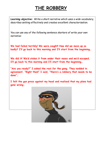 narrative essay about a bank robbery