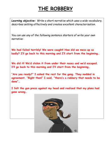 narrative essay on bank robbery