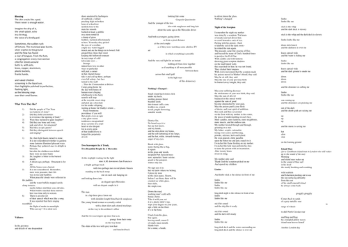 Different Cultures Poetry Cluster