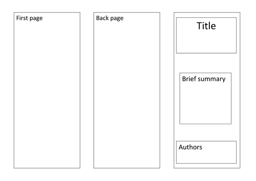 Blank Leaflet Template Ks2