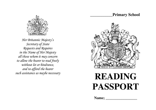 passport tes template jen.ee  by   Resources Teaching Tes Reading Passport