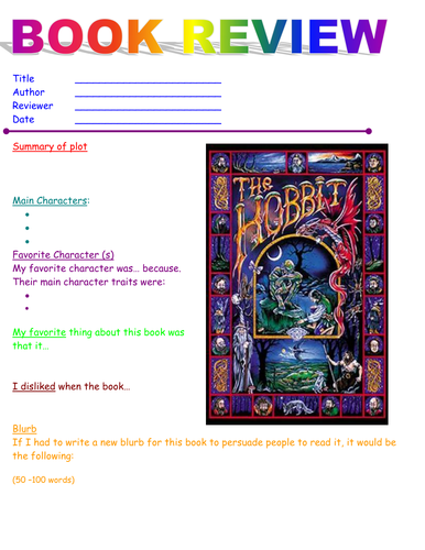 Book review task: The Hobbit