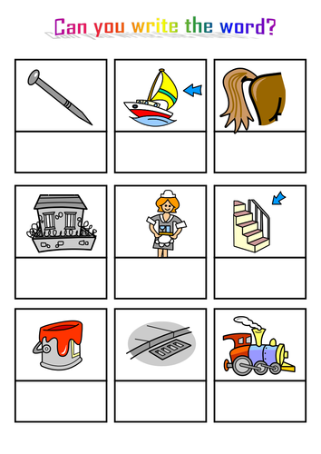 Write the ai words | Teaching Resources