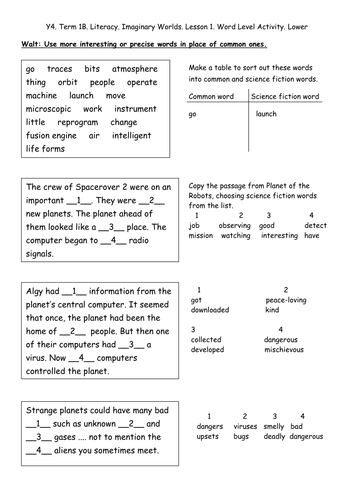 Replacing Common Words With Interesting Words 