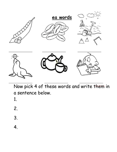 ea words worksheet