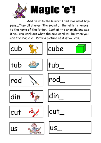 phonics magic e teaching resources