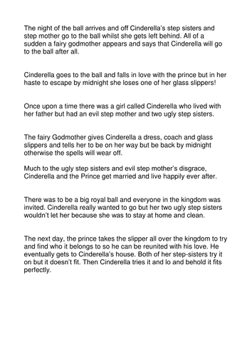 Cinderella Sequence Activity