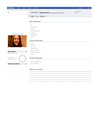 Romeo and Juliet on Facebook