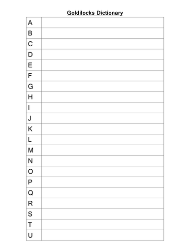 Goldilocks & the three bears