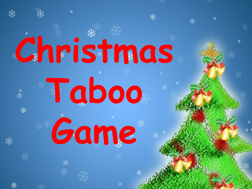 Christmas Taboo Game