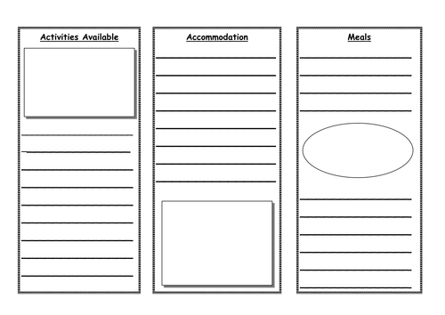 Leaflet for a Vacation Camp