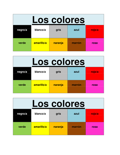 Los colores