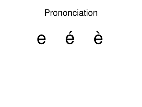 Pronunciation Problems 1