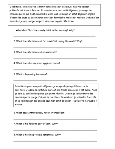 future and present reading