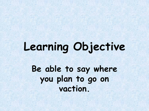 Ou vas-tu aller en vacances?