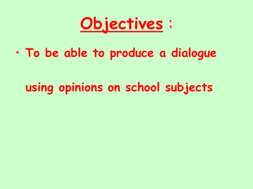 les matieres with extended opinions