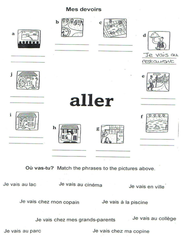 La semaine de Pascal vocab