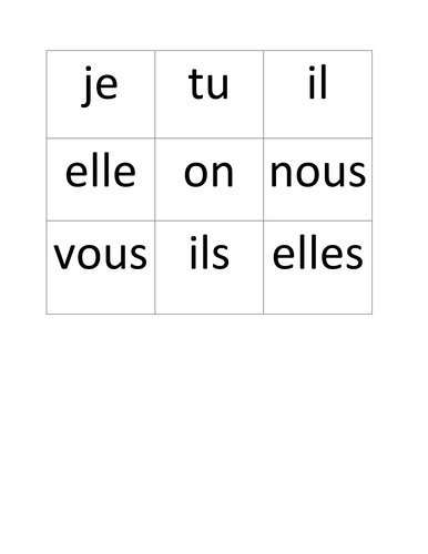 Noughts and crosses with pronouns