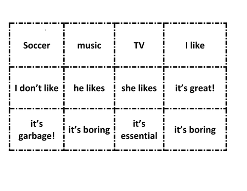 Revision Cards on school equipment