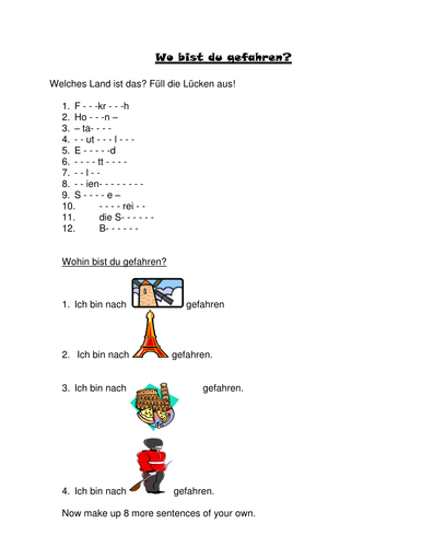 Wo bist du gefahren?