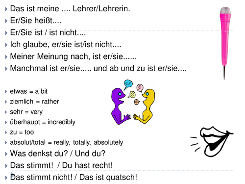 Spontaneous talk - Opinions on school and teachers