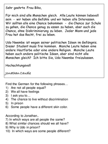 Equality; poverty & racial issues