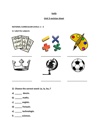 School timetable, opinions