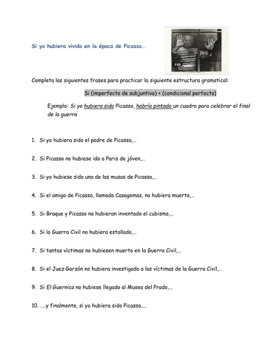 Si yo hubiera vivido en la época de Picasso