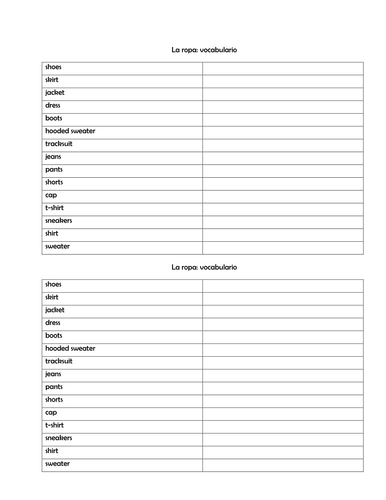 La Ropa - CLOTHES MATCH UP