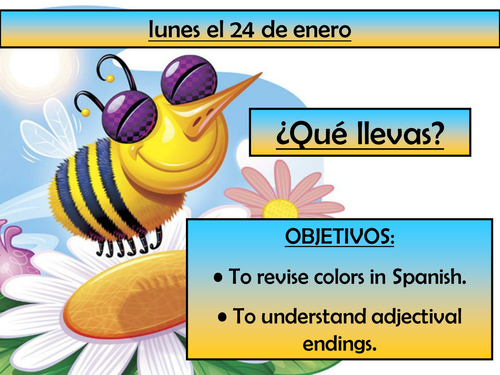 Qué llevas? - CLOTHES + COLORS LESSON