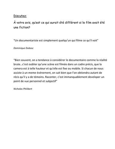 Documentary Definition Etre et Avoir