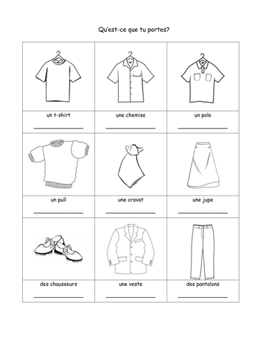 Qu'est-ce que tu portes? - agreement of adjectives