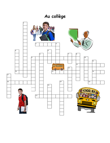 Au college - Crosswords