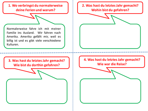 Vacation Speaking  Cards