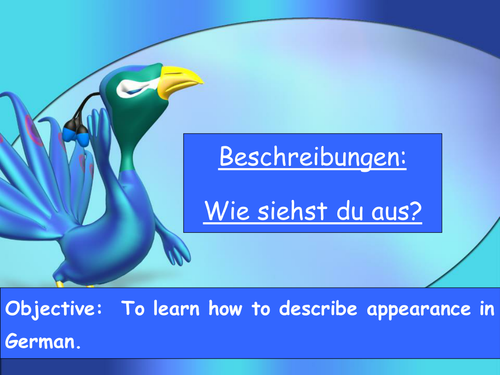 Beschreibungen - descriptions of hair and eyes