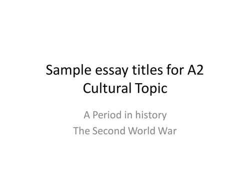 creative titles for war essay
