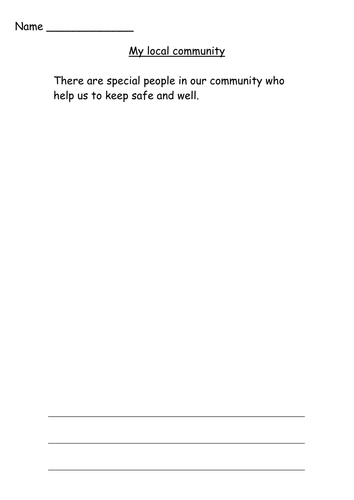 People in the community