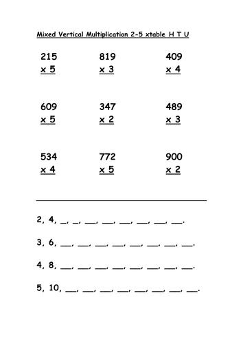 mixed multiplication 3 digit x 1 digit teaching resources