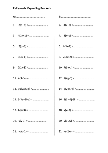 Expanding Single Brackets -- Maziarz Mapped