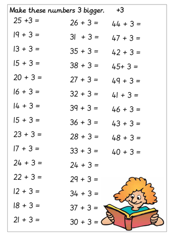 Number - Add on 3 | Teaching Resources