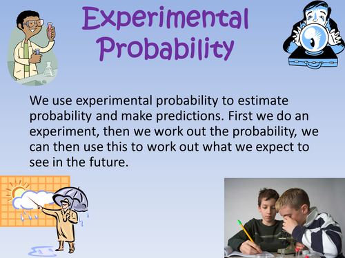 experimental probability tes