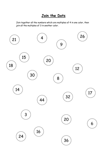 Join the Dots (x3; x4) | Teaching Resources