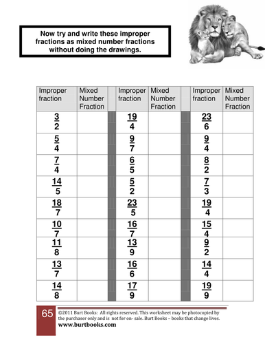 Improper fractions to proper - Maziarz Mapped