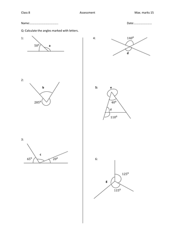 angle properties | Teaching Resources