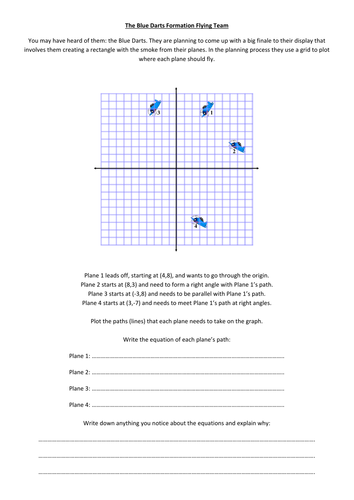 The Blue Darts Parallel and Perpendicular Problem