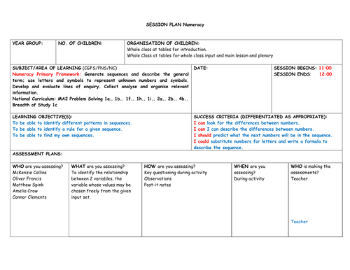 problem solving lesson plan middle school