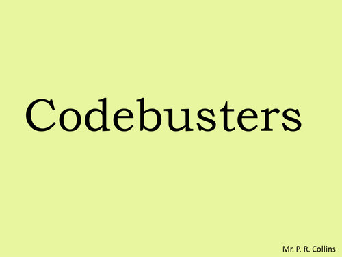 Algebraic Codebreaker Activity | Teaching Resources