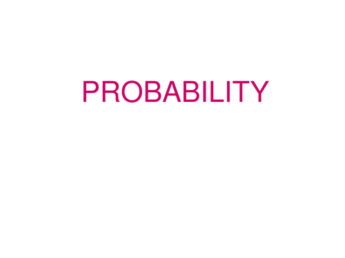 Probability Timed PowerPoints