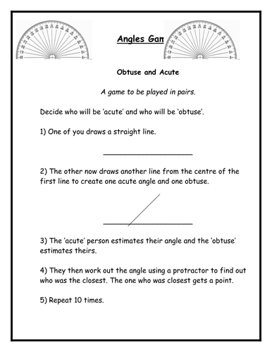 Angles - 4th Grade | Teaching Resources